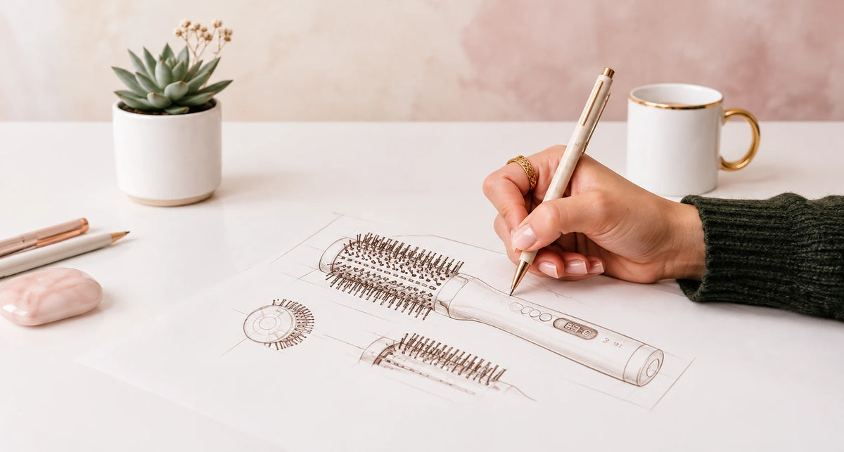 Silmorae hair brush design study